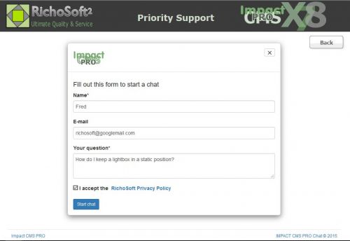 Impact CMS PRO/PRO+ Priority Support PlugIn X8 (for WebPlus X8)