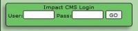 Impact CMS Mini LogIn Panel PlugIn X8 (for WebPlus X8)