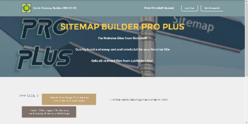 Mobirise PRO PLUS Quick Sitemap System for v3.08 or later from RichoSoft Squared