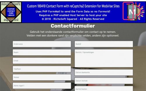 Custom Contact Form 180410