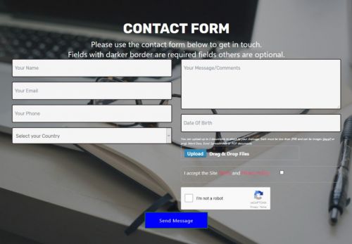 Mobirise ULTIMATE PRO ADVANCED With Unlimited Licences reCaptcha2 Contact Form Extension